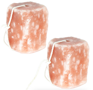 Himalayan Salt Lick 7 lbs on Rope for 2pk Horse, Deer, Goat, Livestock Animals