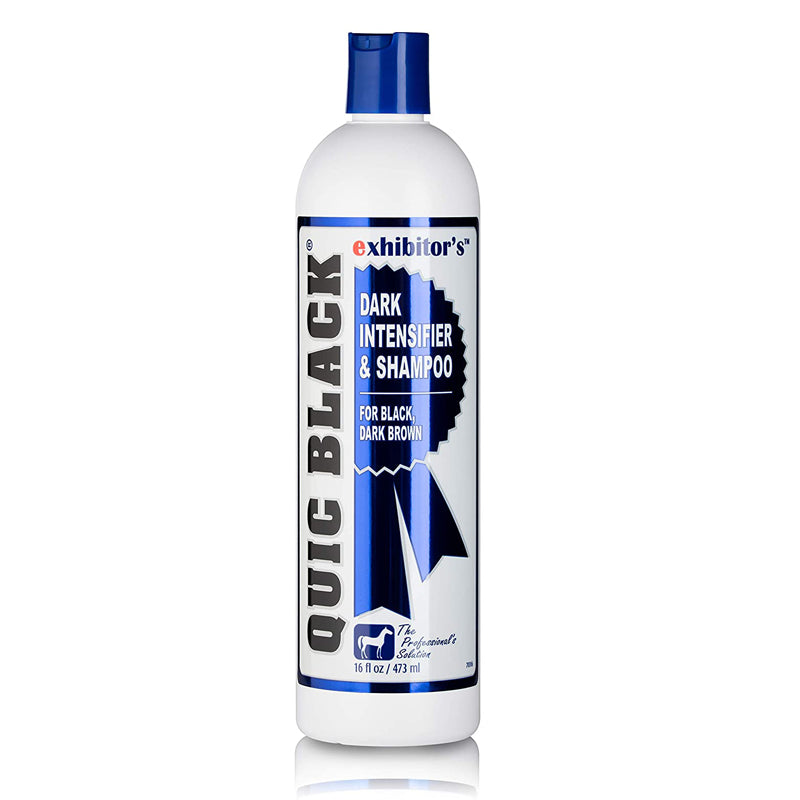 exhibitor quic black equine shampoo 16 oz