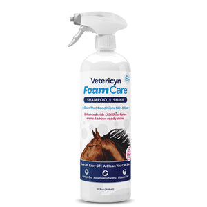 vetericyn foam care equine shampoo 32 oz